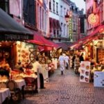 Brussels’ pedestrian centre without restaurant terraces